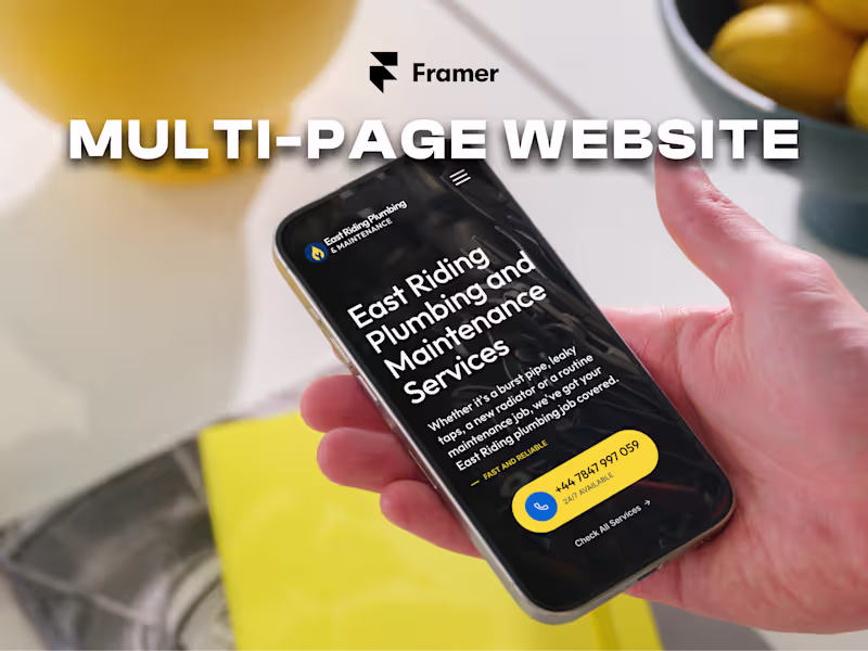 Cover image for 1-5 page Framer Website Development
