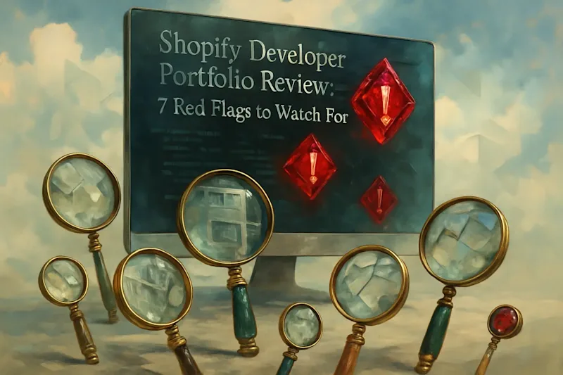 Cover image for Shopify Developer Portfolio Review: 7 Red Flags to Watch For