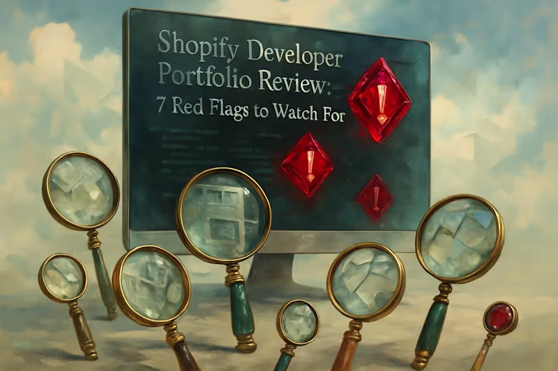 Cover image for Shopify Developer Portfolio Review: 7 Red Flags to Watch For