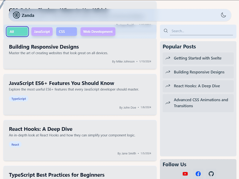 Cover image for Educational Blog Website