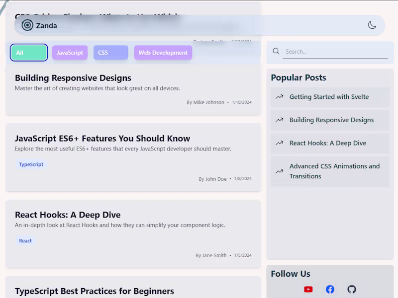 Cover image for Educational Blog Website