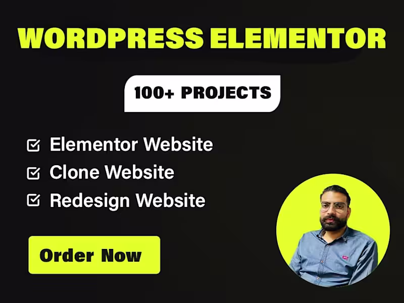 Cover image for Wordpress Website Design | Elementor Website | Figma to Wordpres