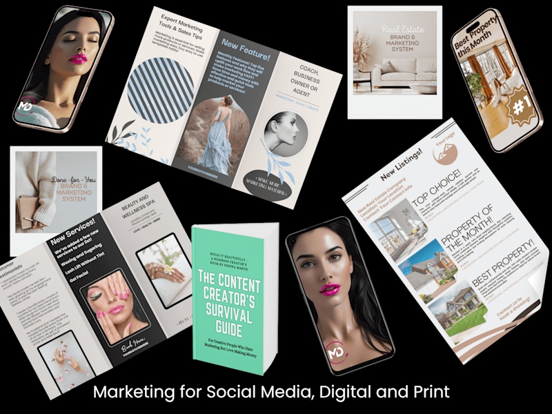 Cover image for Marketing for Social Media, Print and Digital Use 