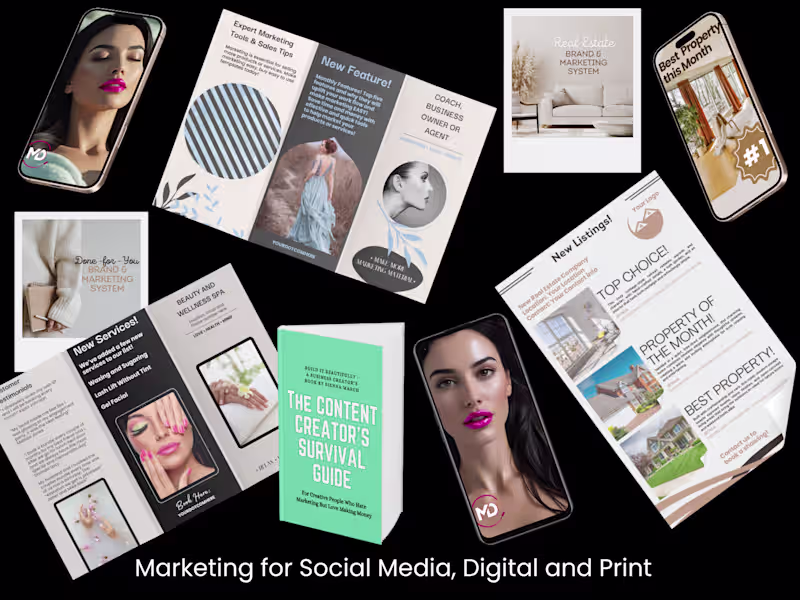 Cover image for Marketing for Social Media, Print and Digital Use 