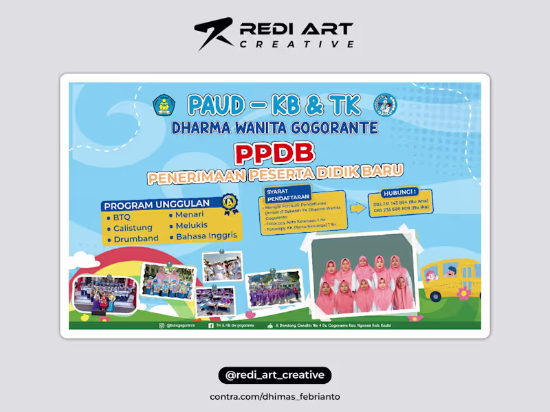 Cover image for Design Banner PPDB TK Dharma Wanita Gogorante