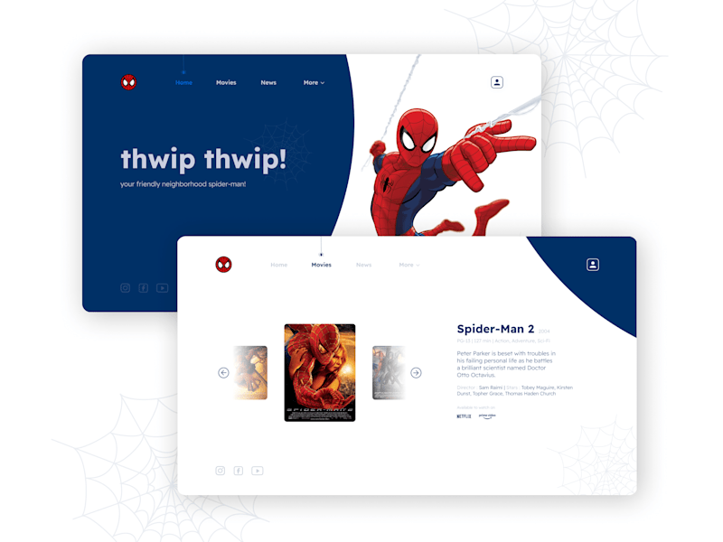 Cover image for Concept Website Design for Spider-Man
