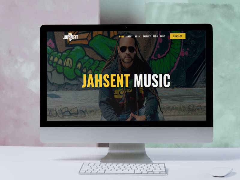 Cover image for Jahsent Music - Divi Website Design