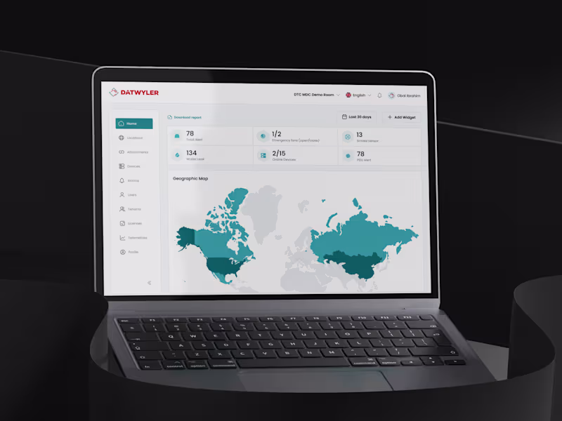 Cover image for Web App & Dashboard redesign | Datwyler platform