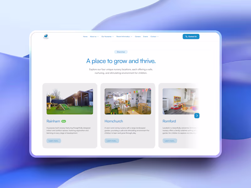 Cover image for Fledgelings Day Nursery Website Design