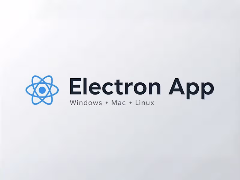 Cover image for Cross-platform desktop apps using Electron JS & React
