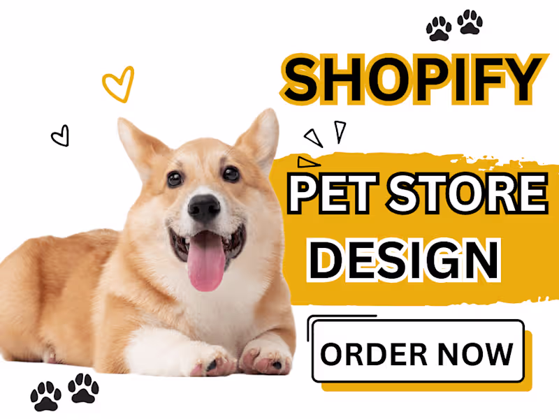 Cover image for Conversion Focused Shopify Pet Store Design and Setup