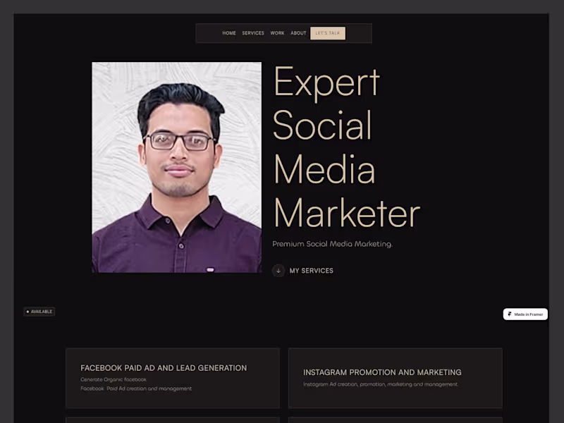 Cover image for Premium SEO optimized website design in Framer