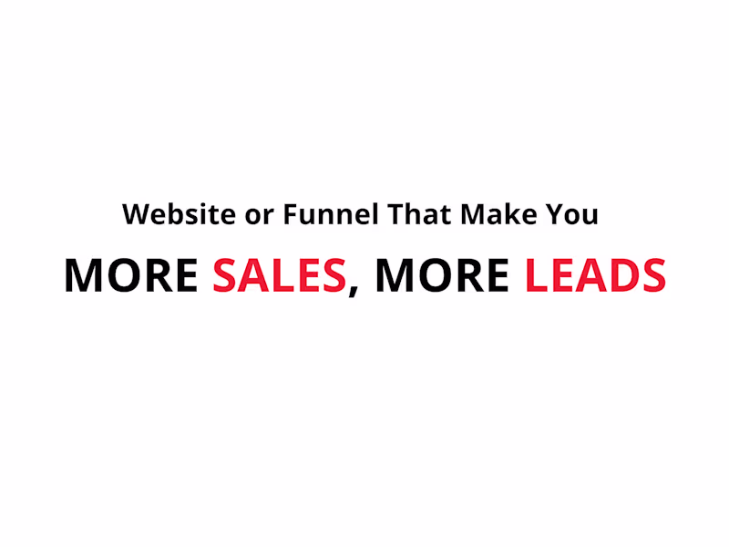 Cover image for I will create a website that generate more leads and more sales