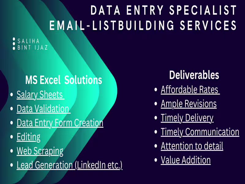 Cover image for Email list building services at an affordable rate.