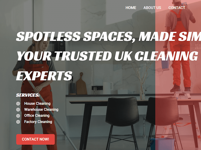 Cover image for Website for Cleaning Company Northampton