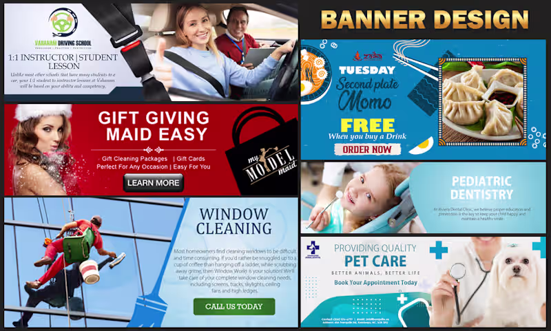 Cover image for Couple of static web banners