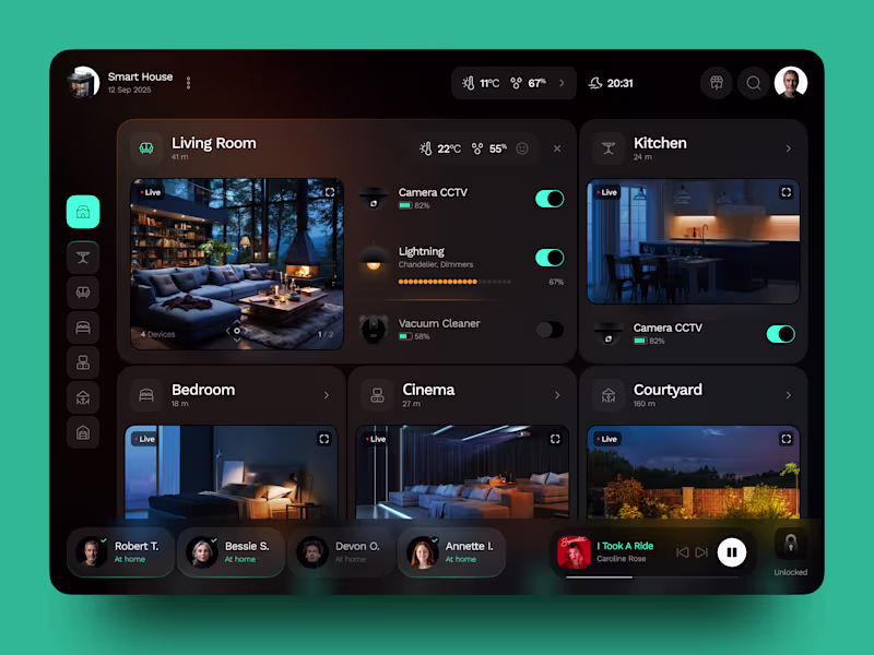 Cover image for Smart House — Home Automation Dashboard
