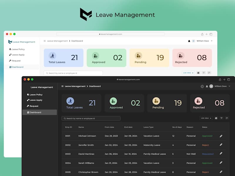 Cover image for Leave Management| Employee leave request system