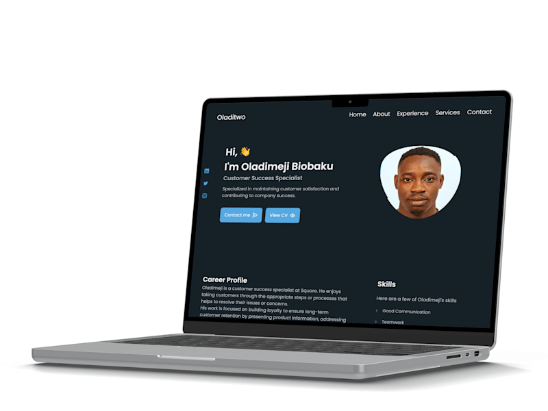 Cover image for Frontend Development For a Portfolio Website