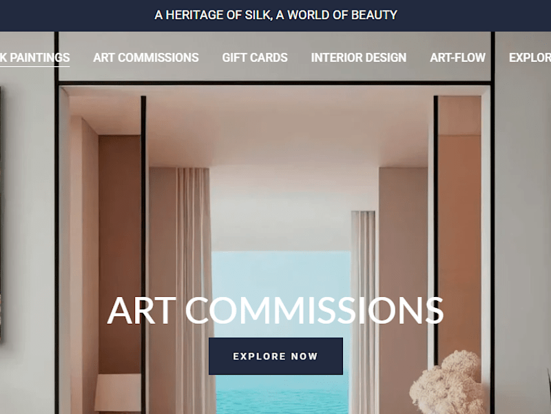 Cover image for Hand-Painted Silk Artwork Collections