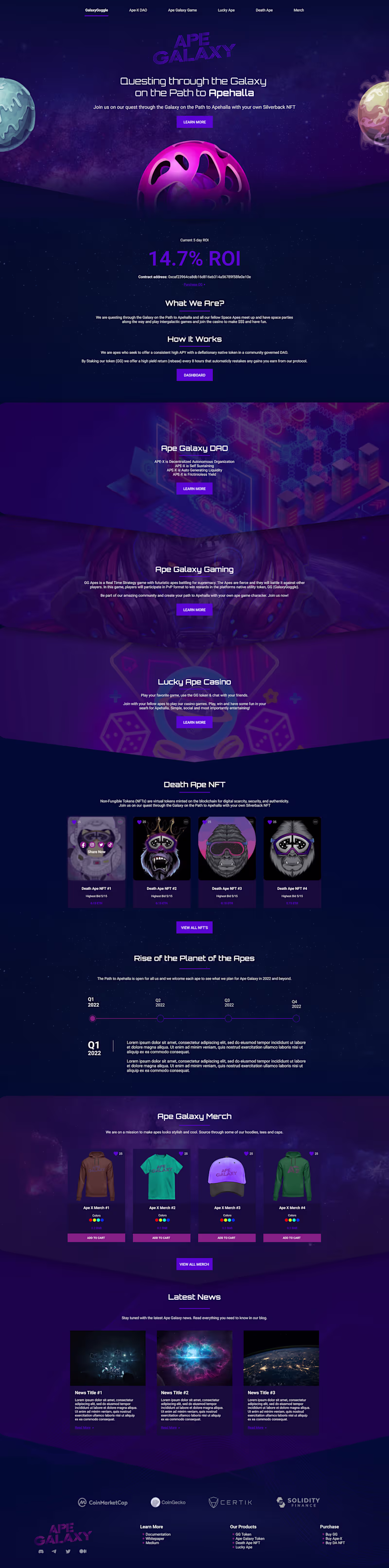 Cover image for Ape Galaxy UI/UX Showcase