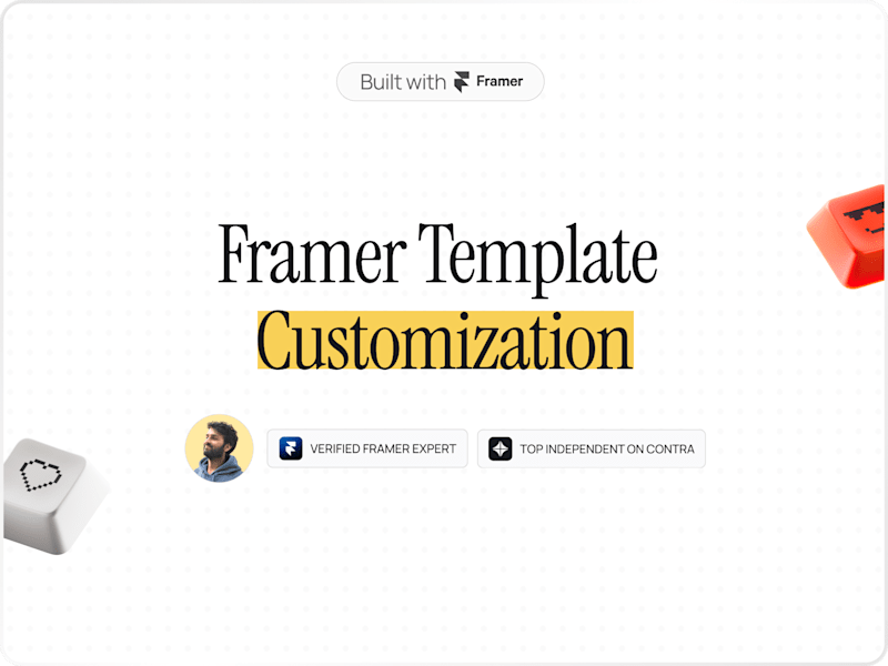 Cover image for Framer Template Customization
