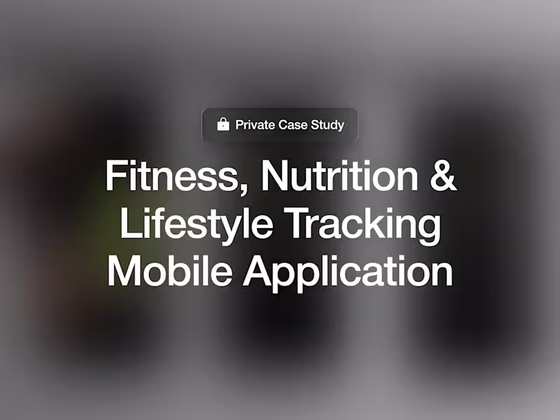 Cover image for Fitness & Nutrition App: Workouts, Diet, and Progress Tracking