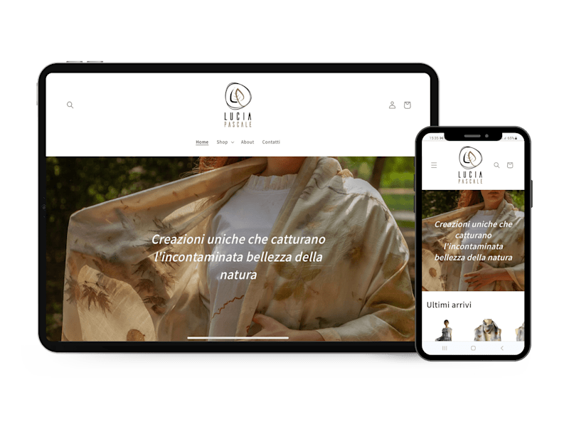Cover image for Ecommerce Website for slow fashion brand - Lucia Pascale