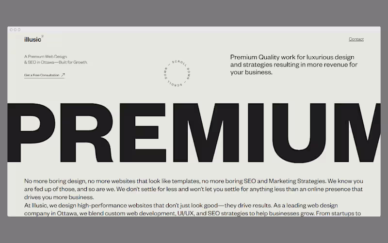 Cover image for Illusic - A Custom website with GSAP and Lenis