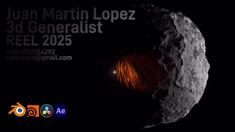 Cover image for Juan's Experience in CGI, VFX, and Film