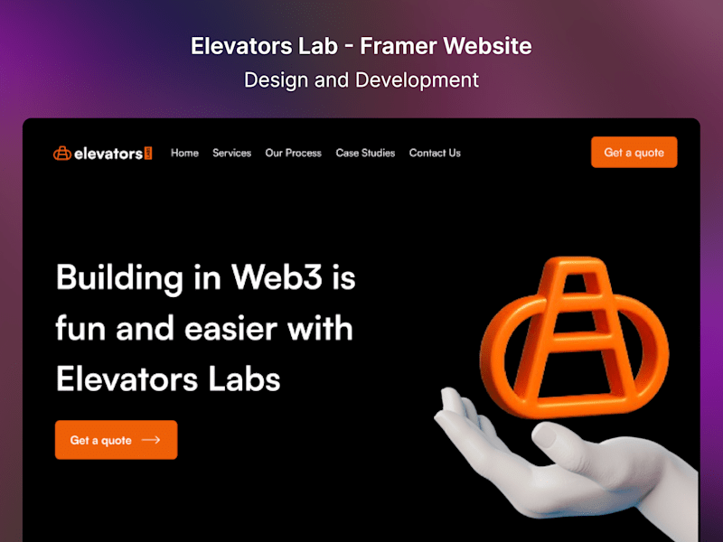 Cover image for Elevators Lab Agency Website