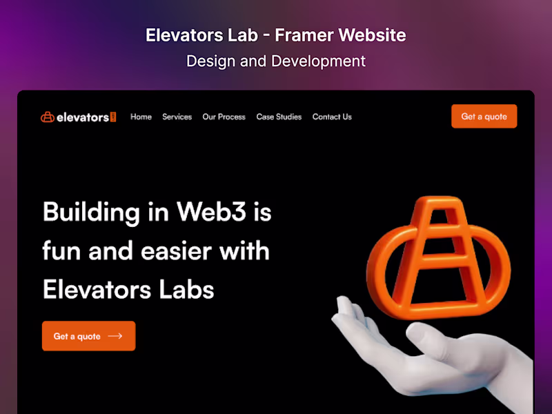 Cover image for Elevators Lab Agency Website