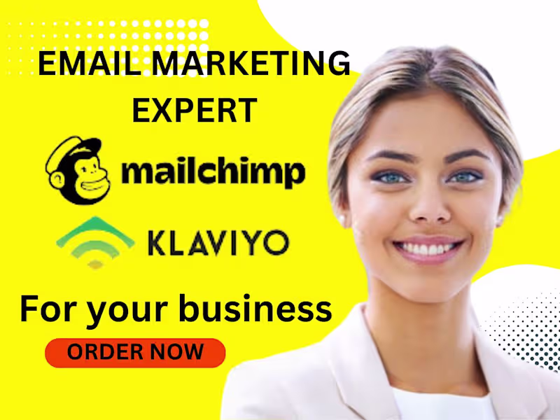Cover image for I will setup klaviyo mailchimp email marketing campaign flows