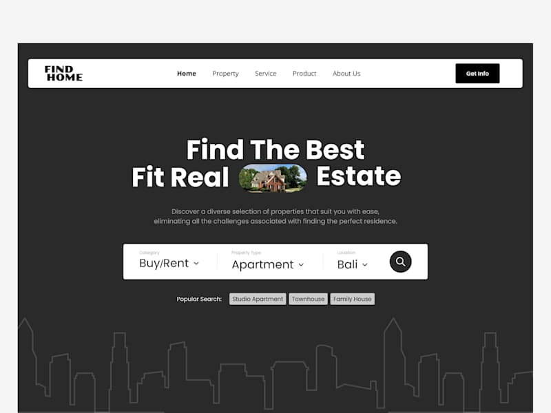 Cover image for Find Home - Hero Page