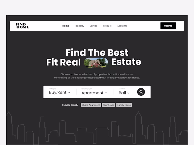 Cover image for Find Home - Hero Page