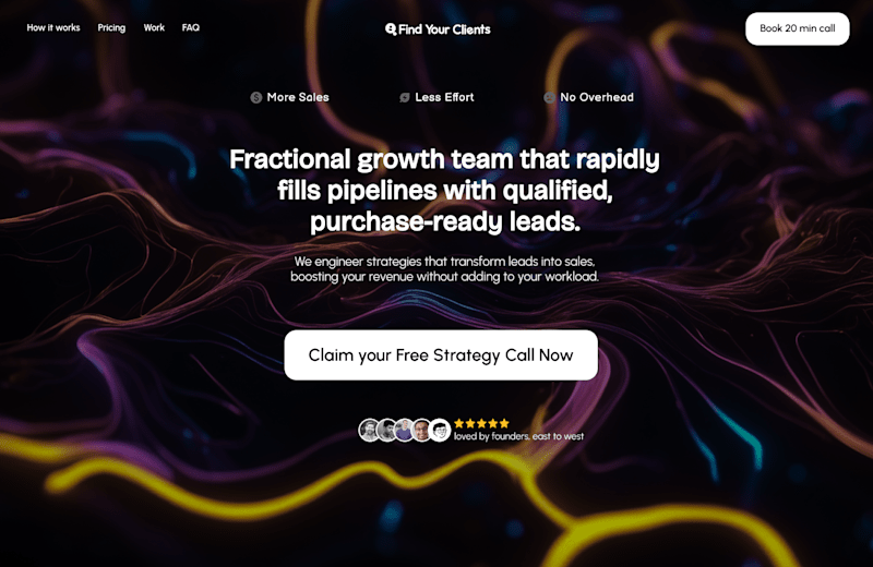 Cover image for Marketing Agency/Portfolio Landing Page Hero Design - Website