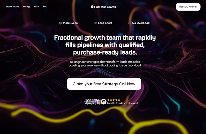 Cover image for Marketing Agency/Portfolio Landing Page Hero Design - Website