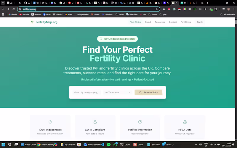 Cover image for UK Fertility Clinic Directory Platform Development
