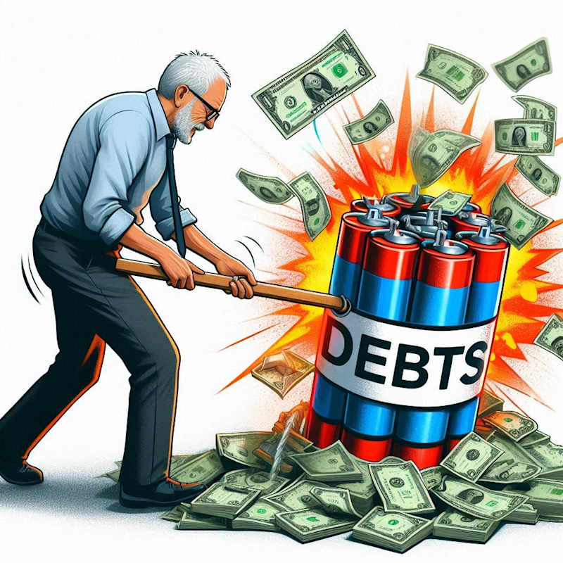 Cover image for Debt Domino – How to eliminate debt one step at a time