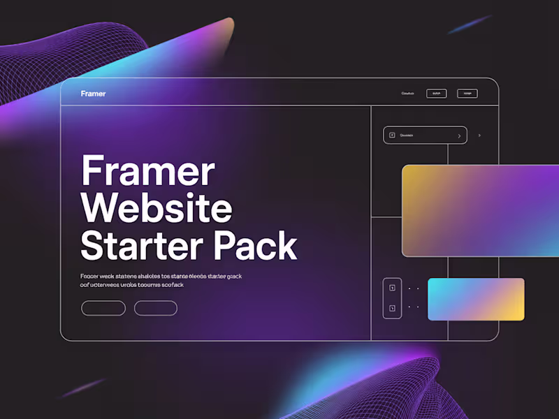 Cover image for Framer - Website Starter Package