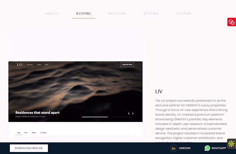 Cover image for LIV by OMNIYAT — Luxury Real Estate Digital Platform