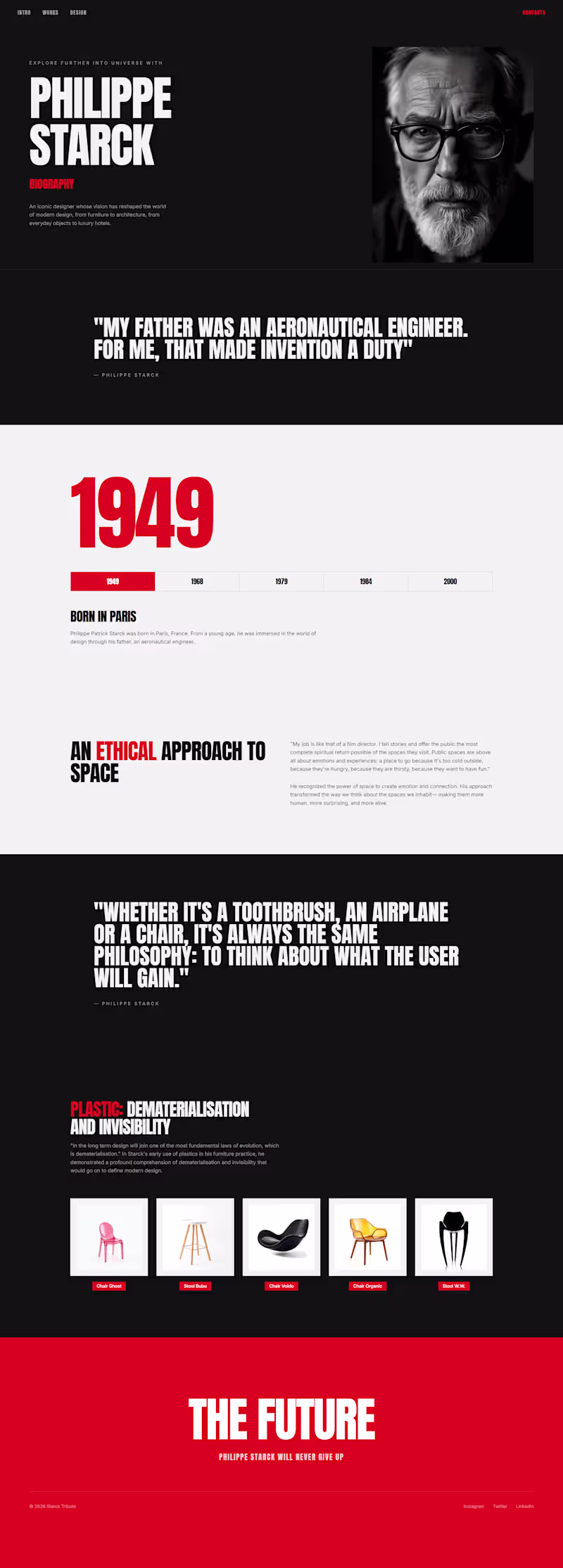 Cover image for A visually powerful, typography-driven website