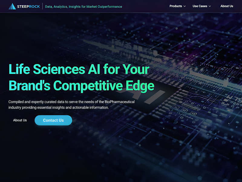 Cover image for SteepRock - React & Chart & AI