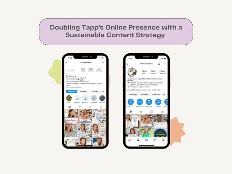Cover image for Doubling Tapp’s Instagram with a sustainable content strategy