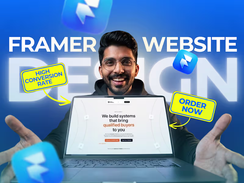 Cover image for Website design and development using Framer 