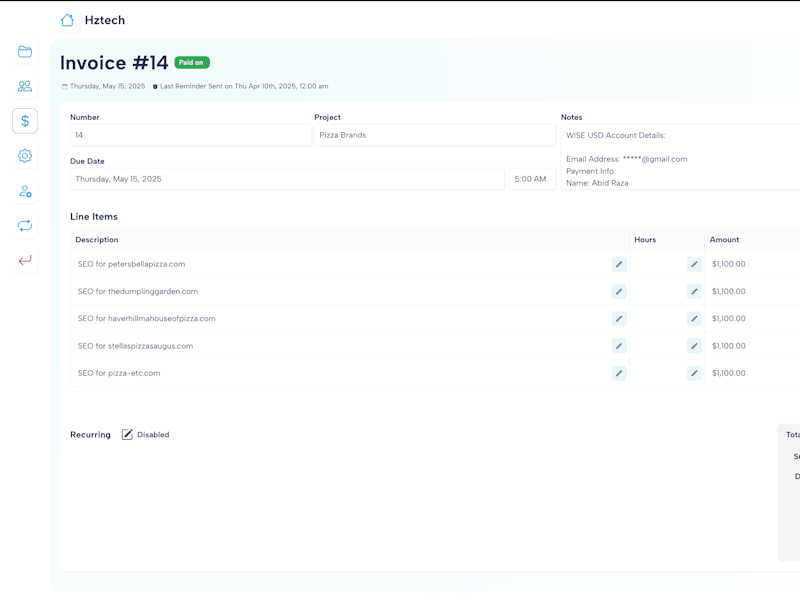 Cover image for SaaS based Invoicing System on Bubble.io