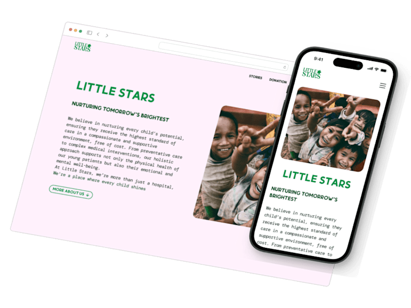 Cover image for Little Stars - Responsive Website Design