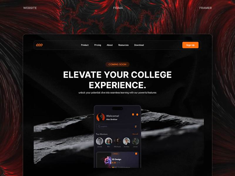 Cover image for Alfalgo Landing Page: Design and Developement