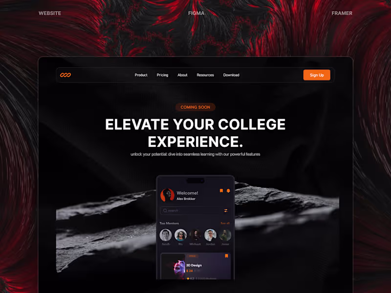 Cover image for Alfalgo Landing Page: Design and Developement