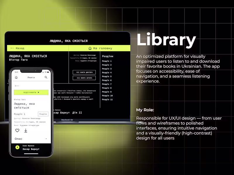 Cover image for Accessible Library App Design